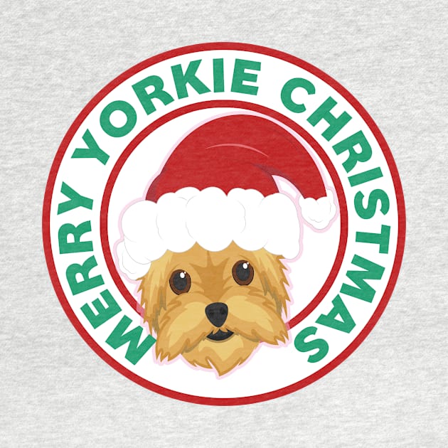 Merry Christmas Yorkshire Terrier by CafePretzel